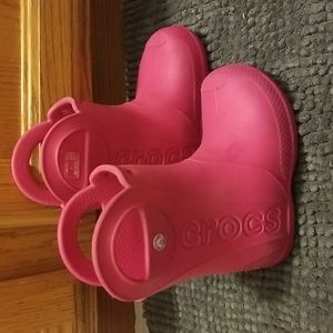 Crocs Rainboots, c9, pink